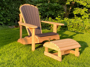 1 Classic Adirondack Chair mit Schemel & Polster