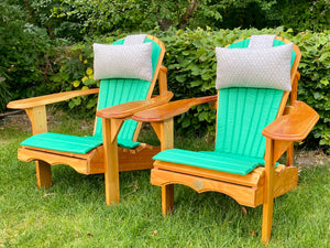 2 Classic Adirondacks mit Polster & Kopfkissen