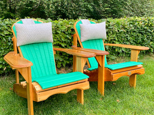 2 Classic Adirondacks mit Polster & Kopfkissen