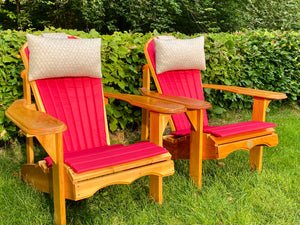 2 Classic Adirondacks mit Polster & Kopfkissen