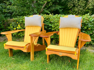 2 Classic Adirondacks mit Polster & Kopfkissen