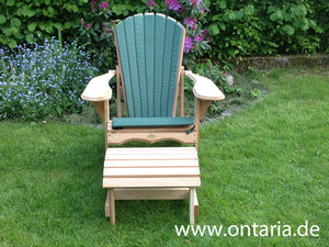1 Classic Adirondack Chair mit Schemel & Polster