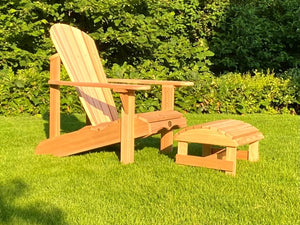 1 Classic Adirondack Chair mit Schemel