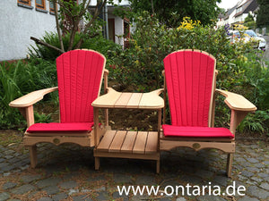 Adirondack Chair - Original Bear Chair Tête-à-tête mit Polstern 3