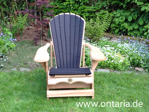 1 verstellbarer Adirondack-Comfort-Chair mit Polster