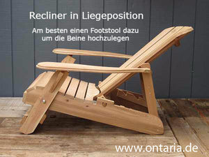 Adirondack Chair Recliner in Liegeposition