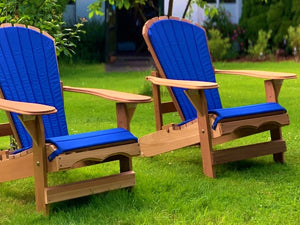 2 verstellbare Adirondack-Comfort-Chairs mit Polstern