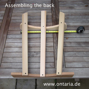 Montage des Adirondack Chair Fächerrückens