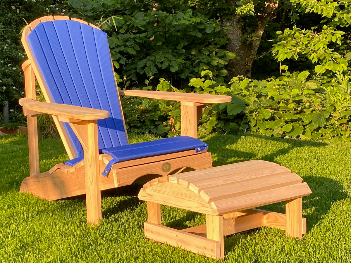 1 Classic Adirondack Chair mit Schemel & Polster