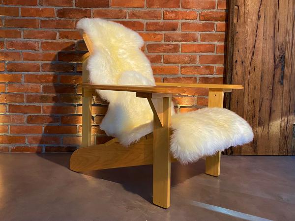 2 Lammfelle für 1 Adirondack Chair