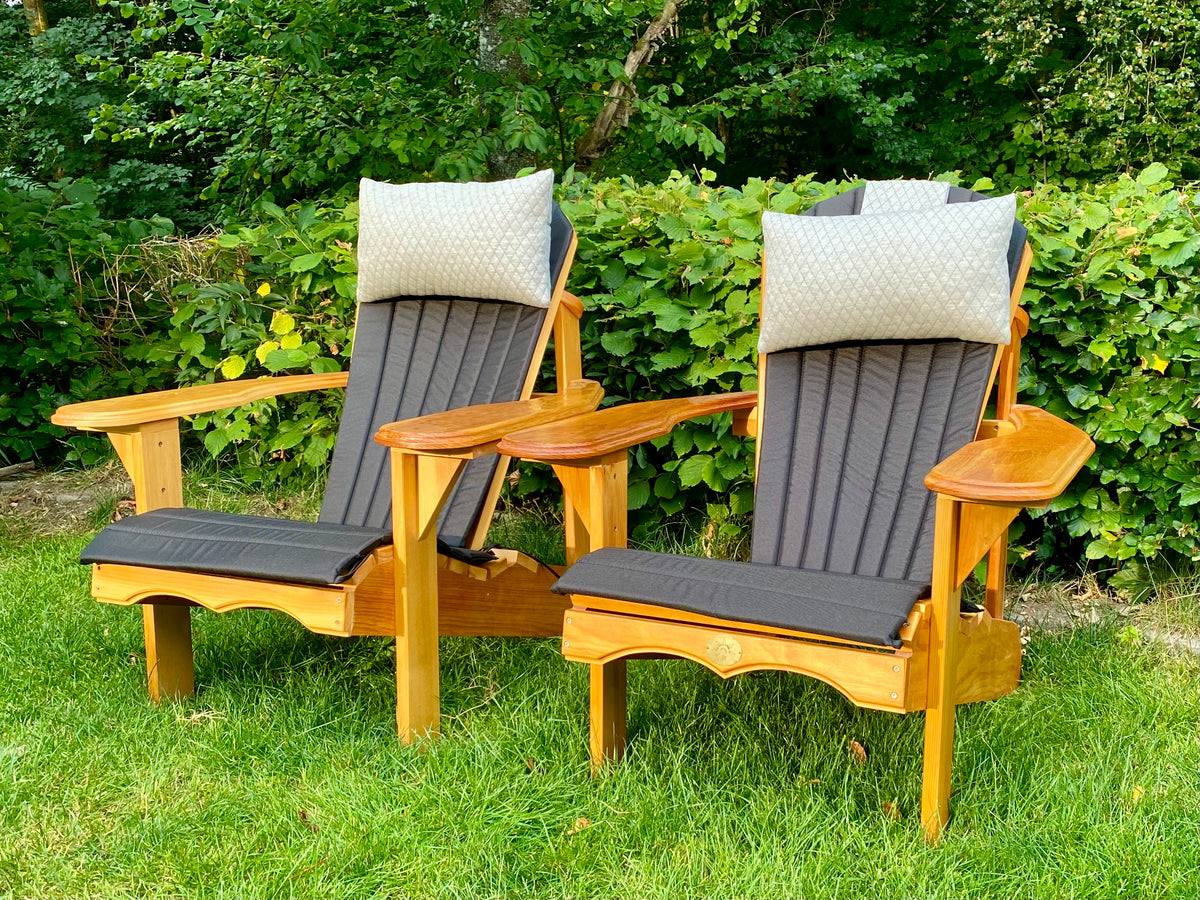 2 Classic Adirondacks mit Polster & Kopfkissen