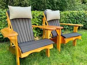 2 Classic Adirondacks mit Polster & Kopfkissen