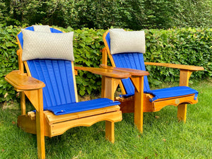 2 Classic Adirondacks mit Polster & Kopfkissen