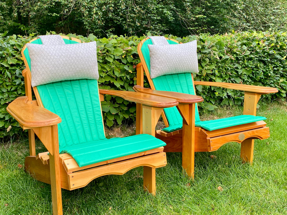 2 Classic Adirondacks mit Polster & Kopfkissen