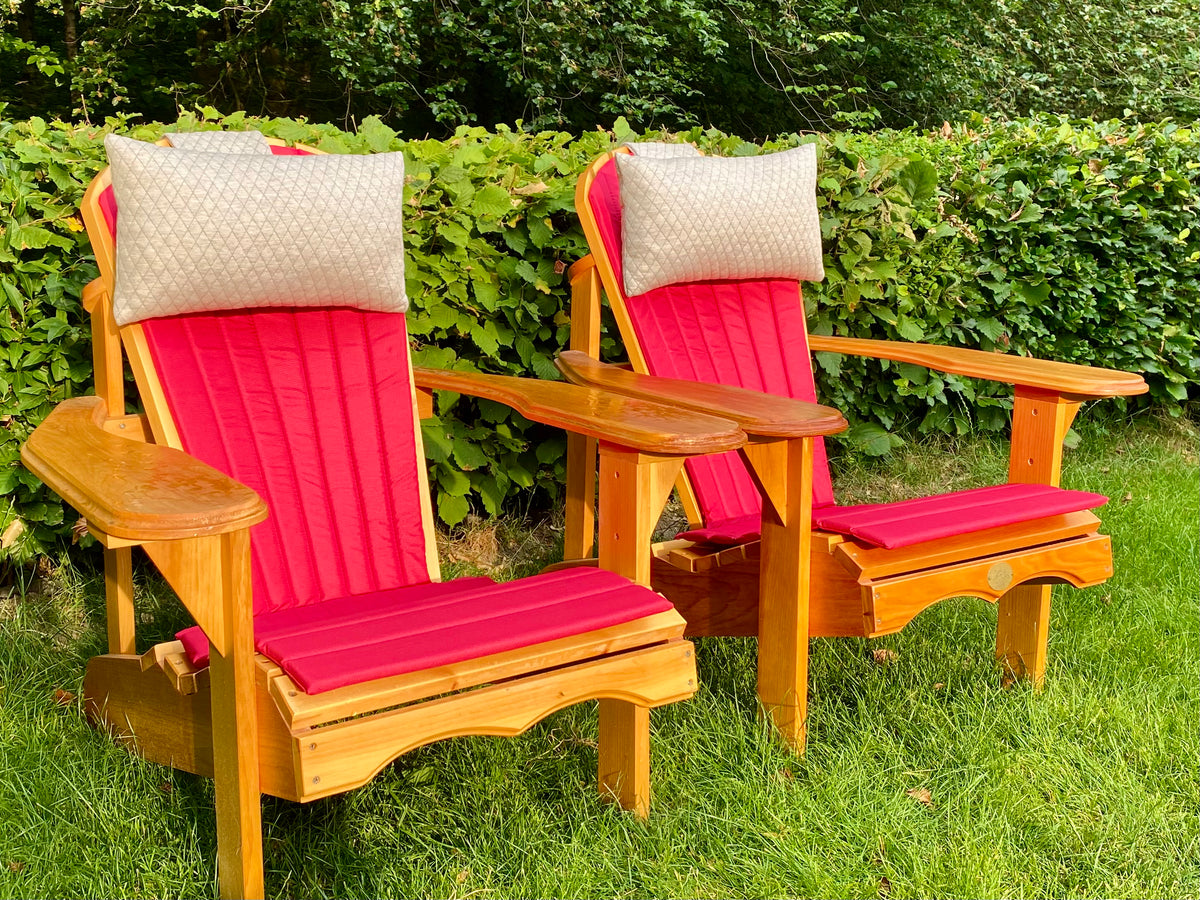 2 Classic Adirondacks mit Polster & Kopfkissen