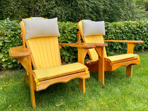2 Classic Adirondacks mit Polster & Kopfkissen