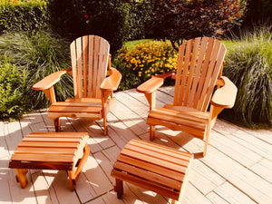 2  Orig. Bear Chairs mit Schemel