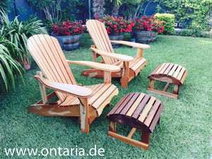 Adirondack Chairs mit Schemel