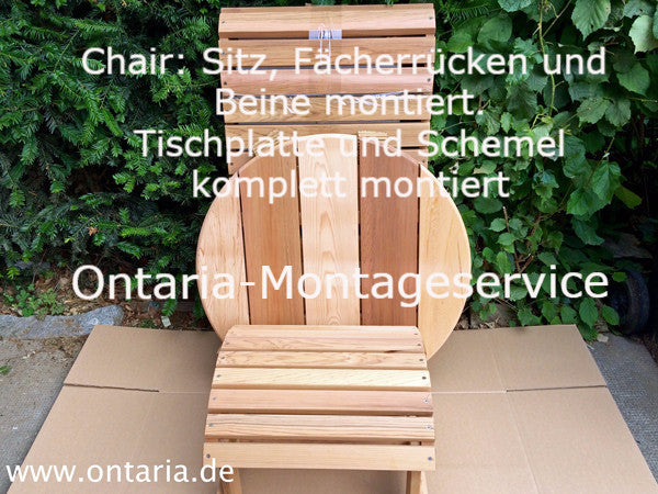 Aufbau-Service Adirondack Chairs