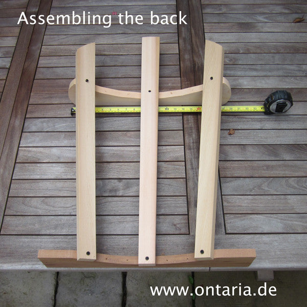 Vormontage der Rückenlehne