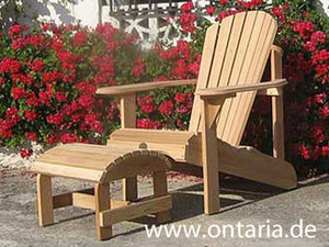 Ontaria Adirondack Chair mit Schemel